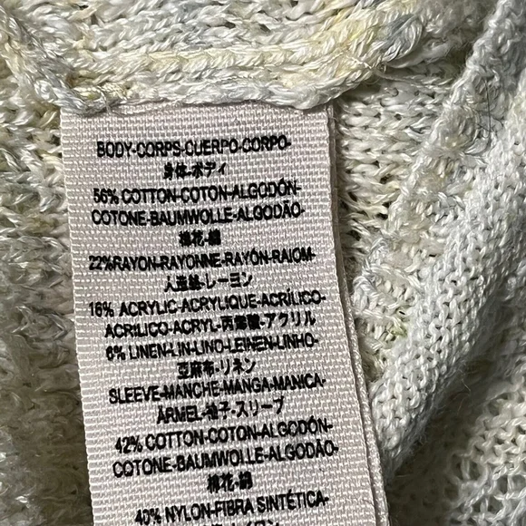 Free People Pointelle Breeze Knit Sweater Bell Sleeves Size Small - Picture 9 of 9